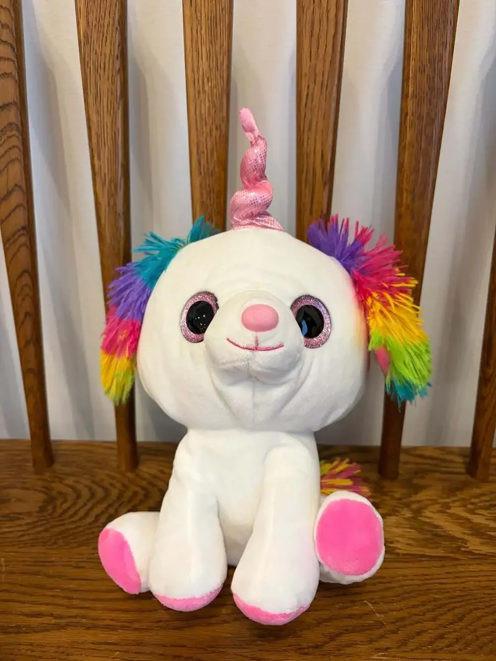 Ty Beanie Boo Splash the Dog Unicorn Hybrid Plush Stuffed Animal